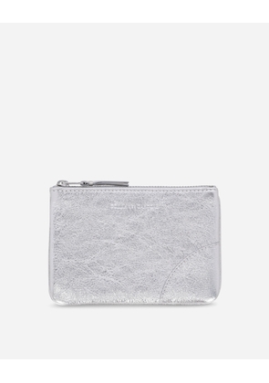 Silver Line Zip Pouch Silver