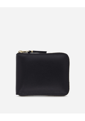 Classic Leather Full Zip Around Wallet Black