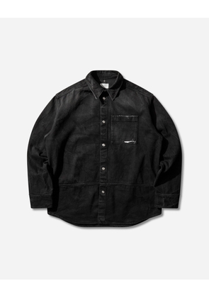 Men s Dyed Denim Shirt Black