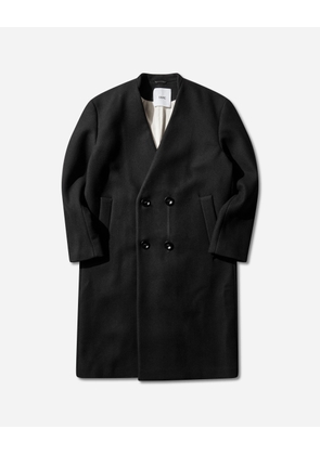 Men s Double Breasted Wool Coat Black