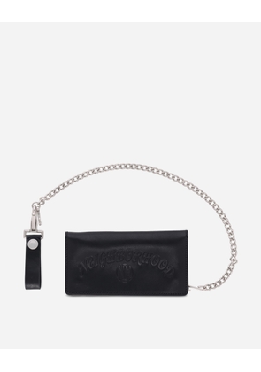 Leather Trucker Wallet Black