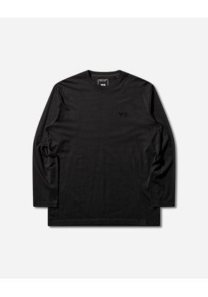 Y-3 Logo Longsleeve T-Shirt Black
