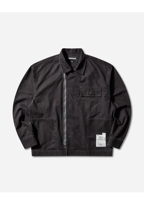 Men s Zip Field Longsleeve Shirt Black