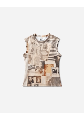 Women s Cotton Journal Tank Top Ecru