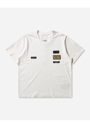 Men s Label Patch T-Shirt White