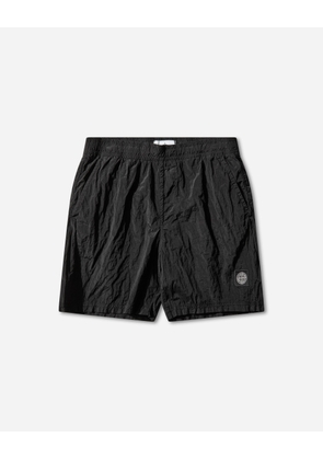 Men s Nylon Metal Swim Shorts Black
