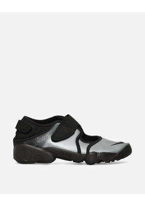 Women s Air Rift Leather Sandals Metallic Silver / Black