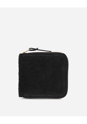 Suede Bi-Fold Wallet Black