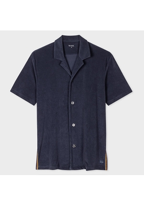 Paul Smith Navy Blue Towelling Lounge Shirt