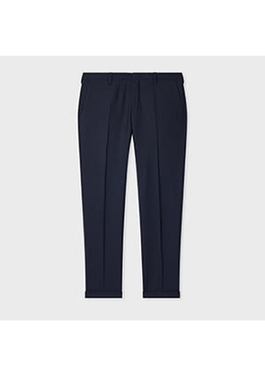 Paul Smith Slim-Fit Navy Two-Ply Merino Wool Trousers Blue