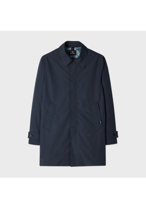 PS Paul Smith Navy Lightweight Lined Mac Blue
