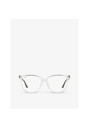 Womens Ray-Ban Rx4378V Round-Frame Acetate Glasses