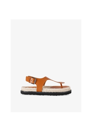 Womens Castaner Tokio Leather Thong Sandals