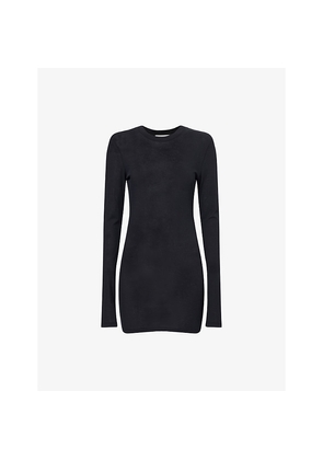 Womens Frame The Ghost Long-Sleeves Cotton-Jersey Tunic