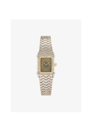 Reselfridges Watches Pre-Loved Ebel Vintage Stainless-Steel, Diamond and 18ct Gold Watch
