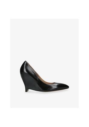 Womens Maison Margiela Pointed-Toe Leather Courts