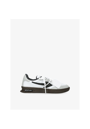 Womens Off-White C/O Virgil Abloh End Of Play Woven and Suede Trainers