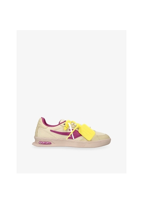Womens Off-White C/O Virgil Abloh End Of Play Woven and Suede Trainers