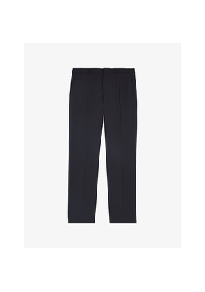 Mens The Kooples Straight-Leg Regular-Fit Wool Trousers
