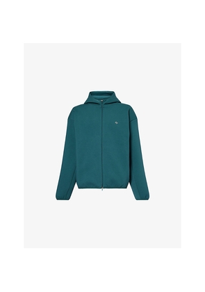 Mens 247 By Represent Numbers Zip-Up Cotton-Jersey Hoody