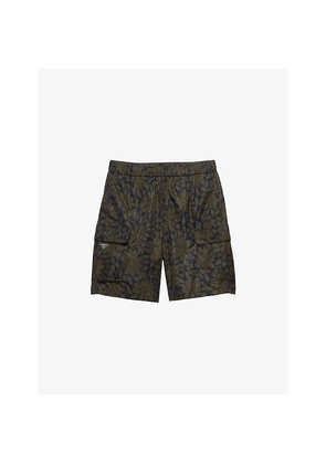 Mens Prada Re-Nylon Floral-Print Swim Shorts