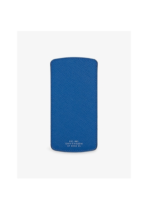 Womens Smythson Branded Leather Glasses Case