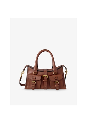 Womens Mulberry Mini Roxanne Leather Top-Handle Bag