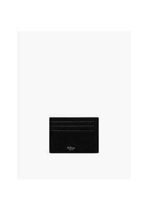 Womens Mulberry Heritage Logo-Print Leather Card Holder