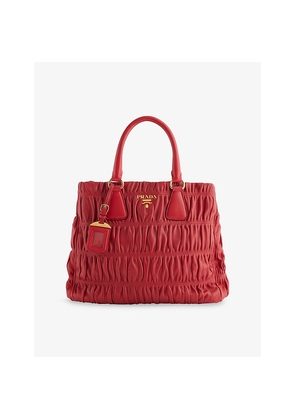 Womens Reselfridges Pre-Loved Prada Gaufre Leather Tote Bag