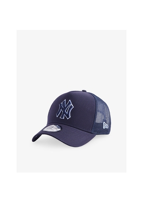 Mens New Era New York Yankees Cotton-Twill Trucker Cap
