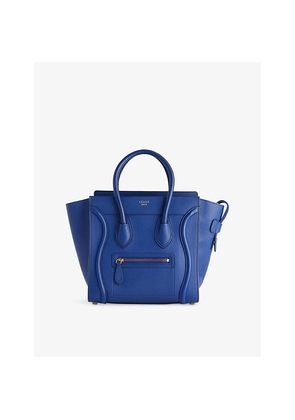 Womens Reselfridges Pre-Loved Celine Micro Luggage Leather Tote Bag