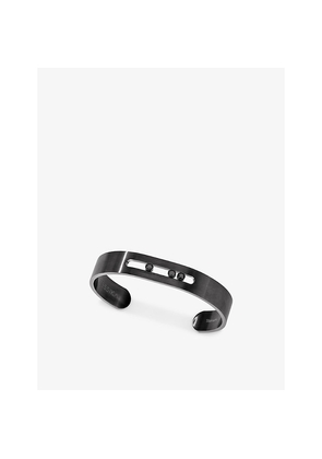 Mens Messika Move Titanium and 0.27ct Diamond Bangle Bracelet