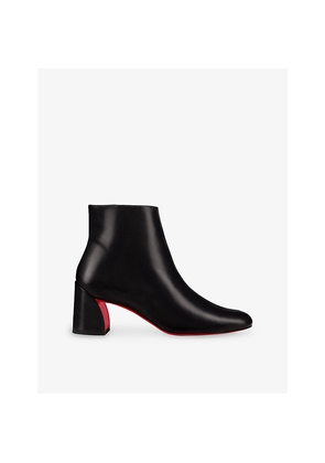 Womens Christian Louboutin Jane Booty 55 Leather Ankle Boots