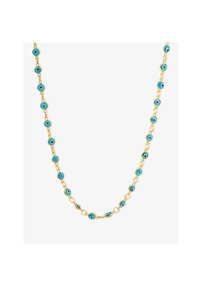 Womens La Maison Couture Ece London The Nazar Necklace IV 22ct Yellow Gold Vermeil And Sterling-Silver Necklace