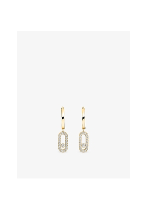 Womens Messika Move Uno 18ct Gold and 0.19ct Diamond Hoop Earrings