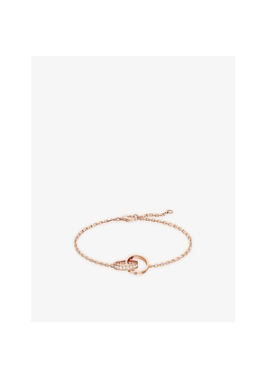 Womens Cartier Love 18ct Rose-Gold and 0.22ct Diamond Bracelet