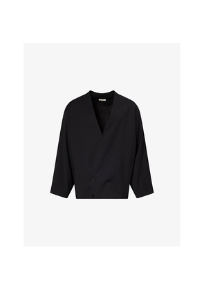Mens Fear Of God V-Neck Wool Shirt