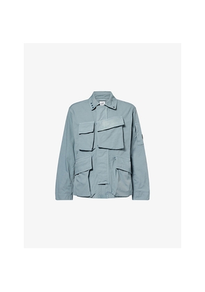 Mens Cp Company Lens Patch-Pocket Woven Jacket