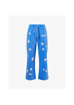 Mens Kidsuper Stars Wide-Leg Cotton Jogging Bottoms