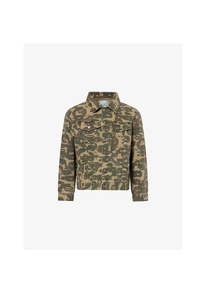 Mens Kidsuper Camouflage-Print Cotton Denim Jacket