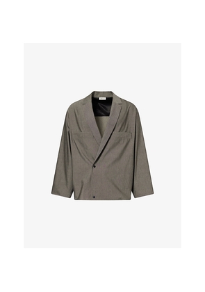 Mens Fear Of God Notch-Lapel Cotton and Wool Shirt Jacket
