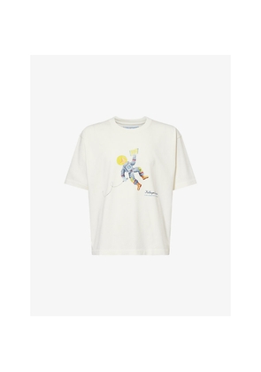 Mens Kidsuper Astronaut Graphic-Print Cotton T-Shirt