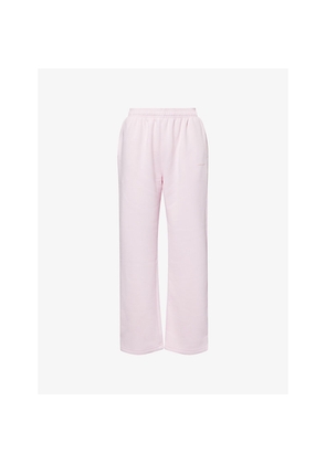 Womens Sisters & Seekers Trademark Embossed-Logo Cotton-Jersey Jogging Bottoms