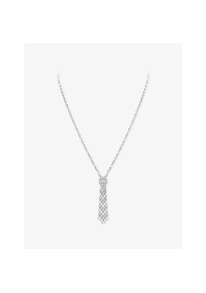 Womens Messika Vibes Pompom 18ct White-Gold and 1.66ct Diamond Necklace