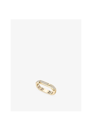 Messika Moderniste 2 Fingers Pave 18ct Yellow-Gold and 0.80ct Diamond Ring