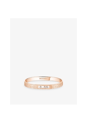 Messika Move Noa Chiseled 18ct Gold and 0.15ct Diamond  Bangle Bracelet