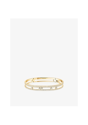 Womens Messika Move Romane Pave 18ct Gold and 1.75ct Diamond  Bangle Bracelet