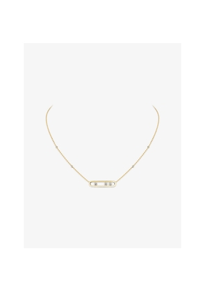 Messika Move Classique 18ct Gold and 0.03ct Diamond Necklace