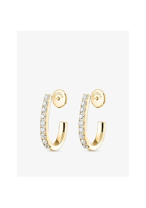 Messika Gatsby Small 18ct Yellow Gold and 0.17ct Diamond Hoop Earrings