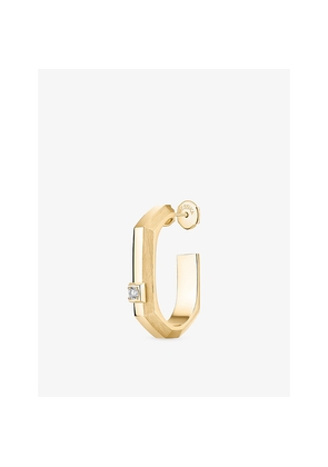 Womens Messika Moderniste Single Pavé 18ct Gold and 0.03ct Diamond Hoop Earring